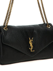 Saint Laurent Black Leather Shoulder Bag