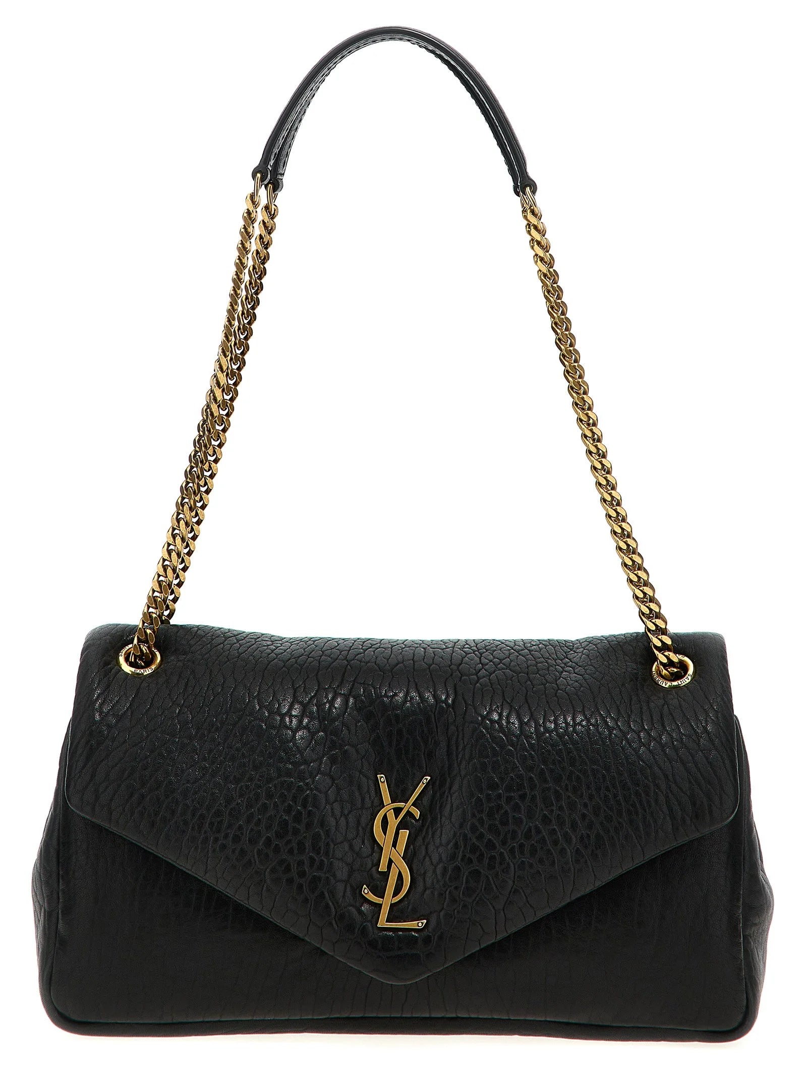 Saint Laurent Black Leather Shoulder Bag