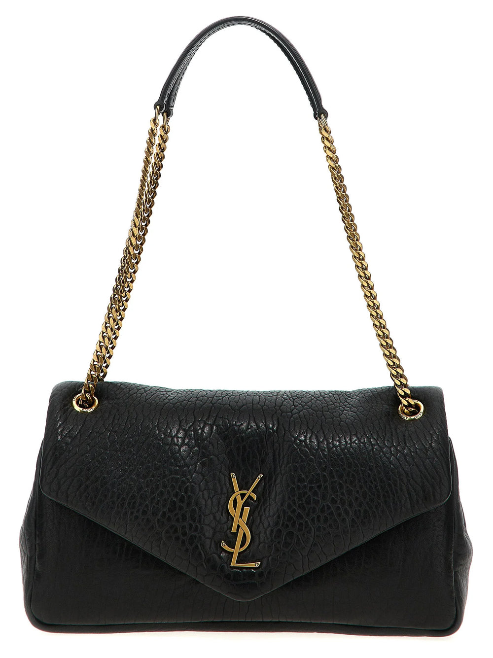 Saint Laurent Black Leather Shoulder Bag