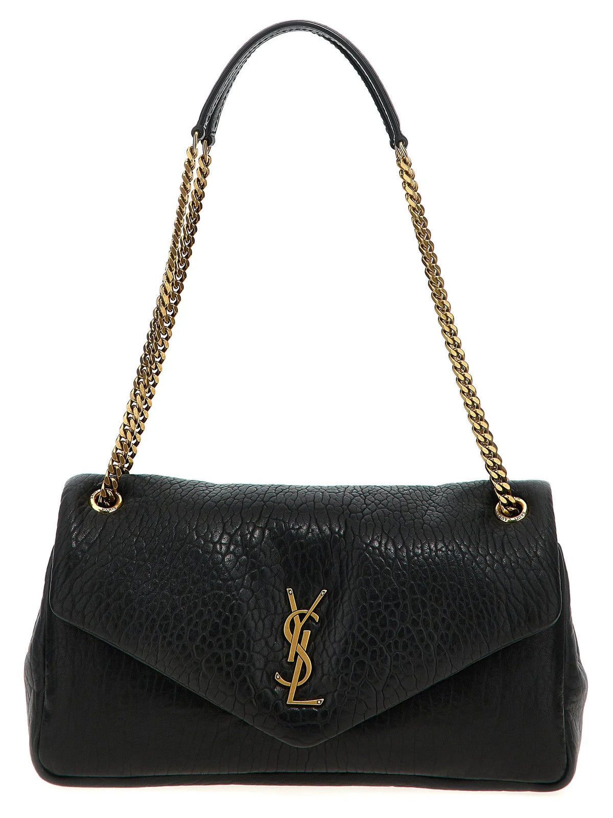 Saint Laurent Black Leather Shoulder Bag