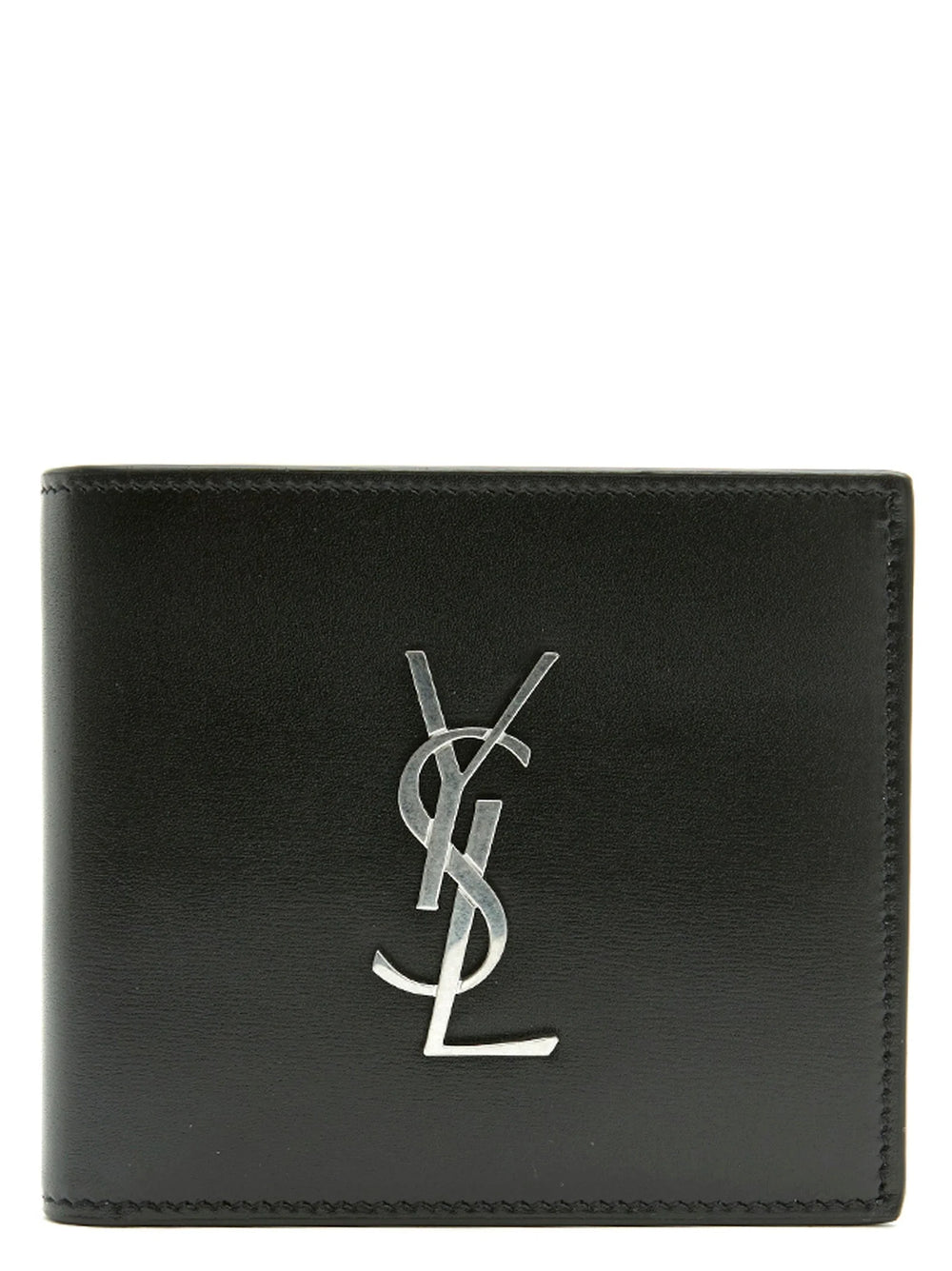 Saint Laurent Black Leather Wallet