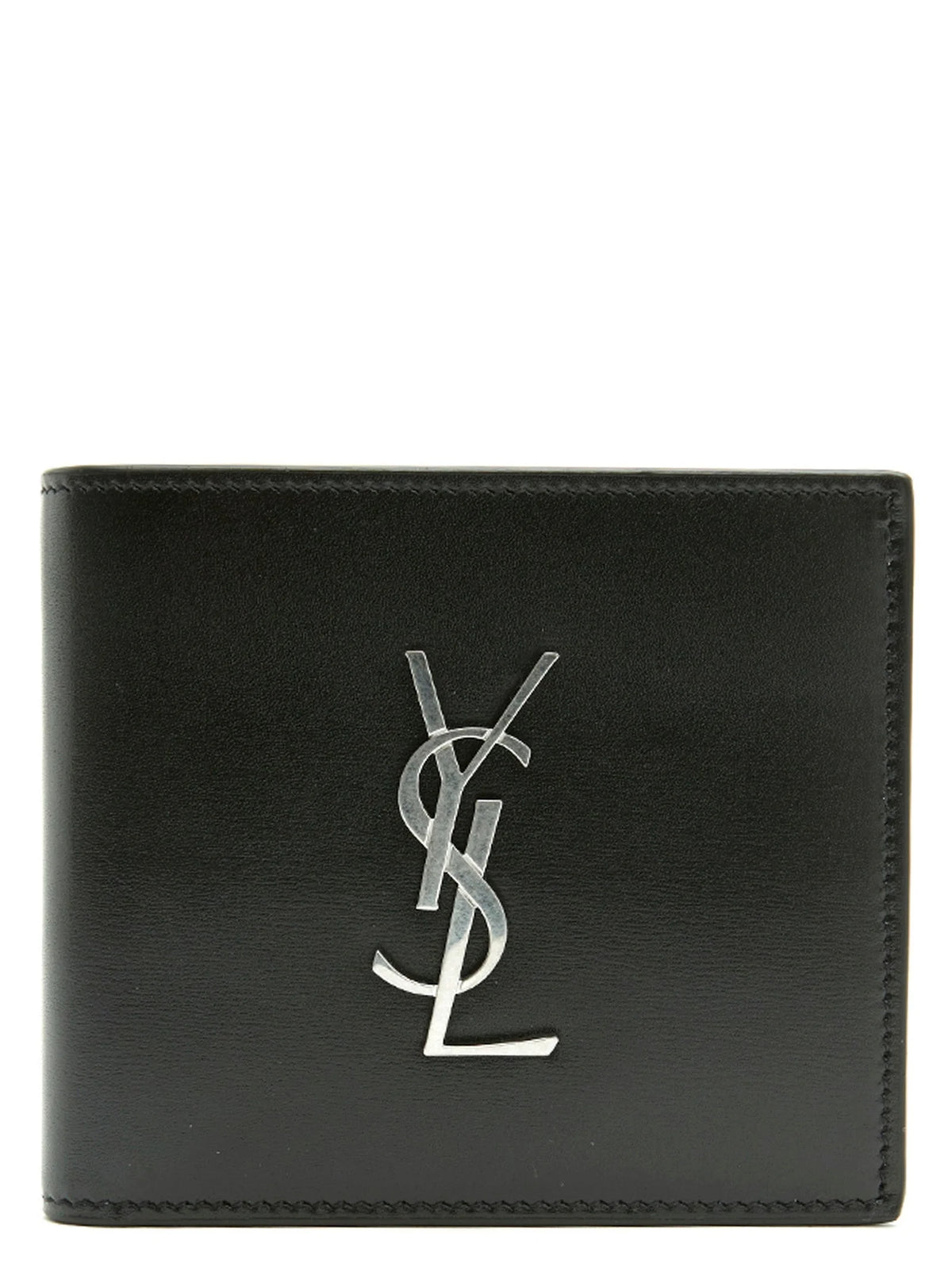 Saint Laurent Black Leather Wallet
