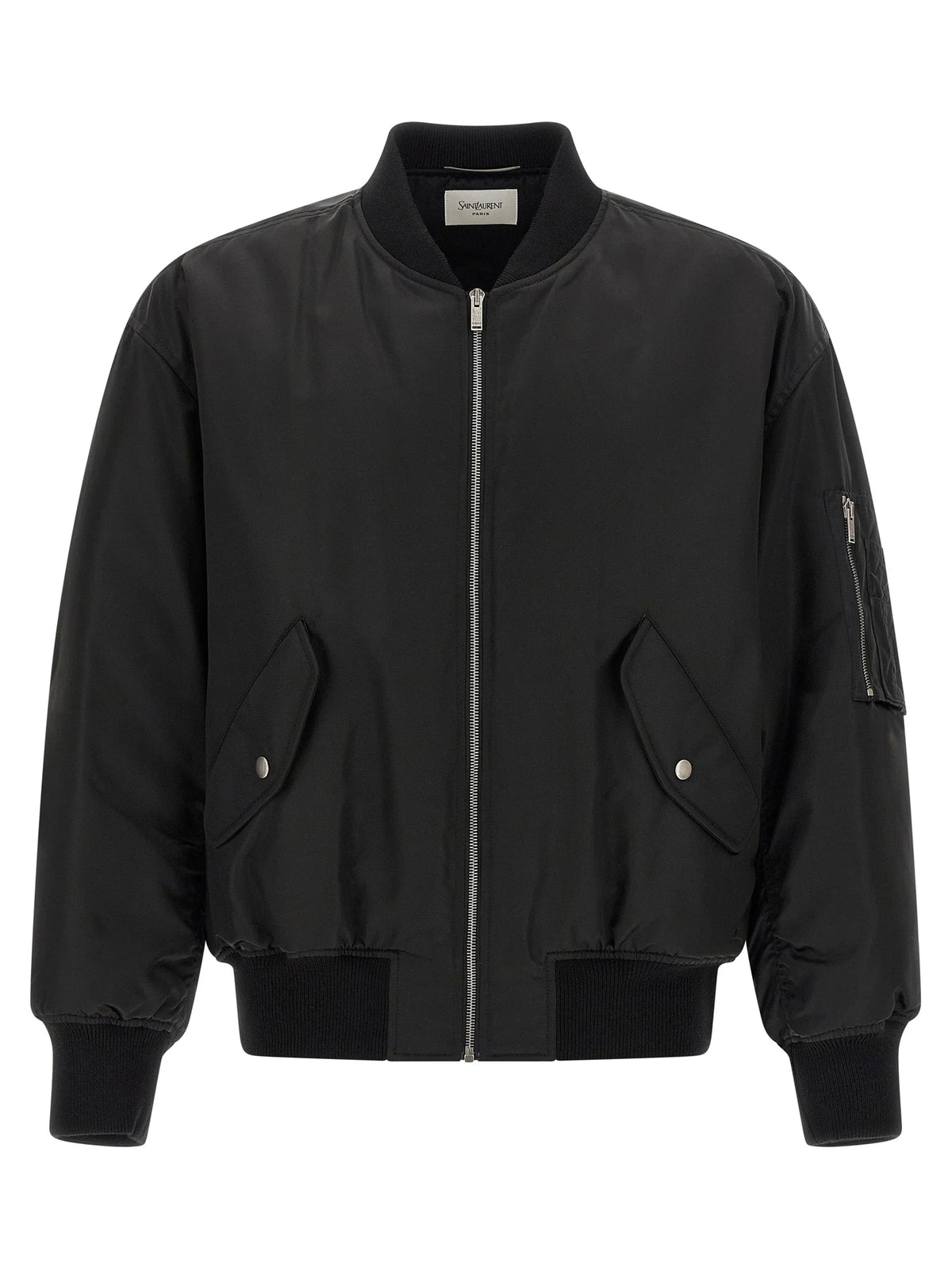 Saint Laurent Black Polyamide Bomber - IT52 | XL