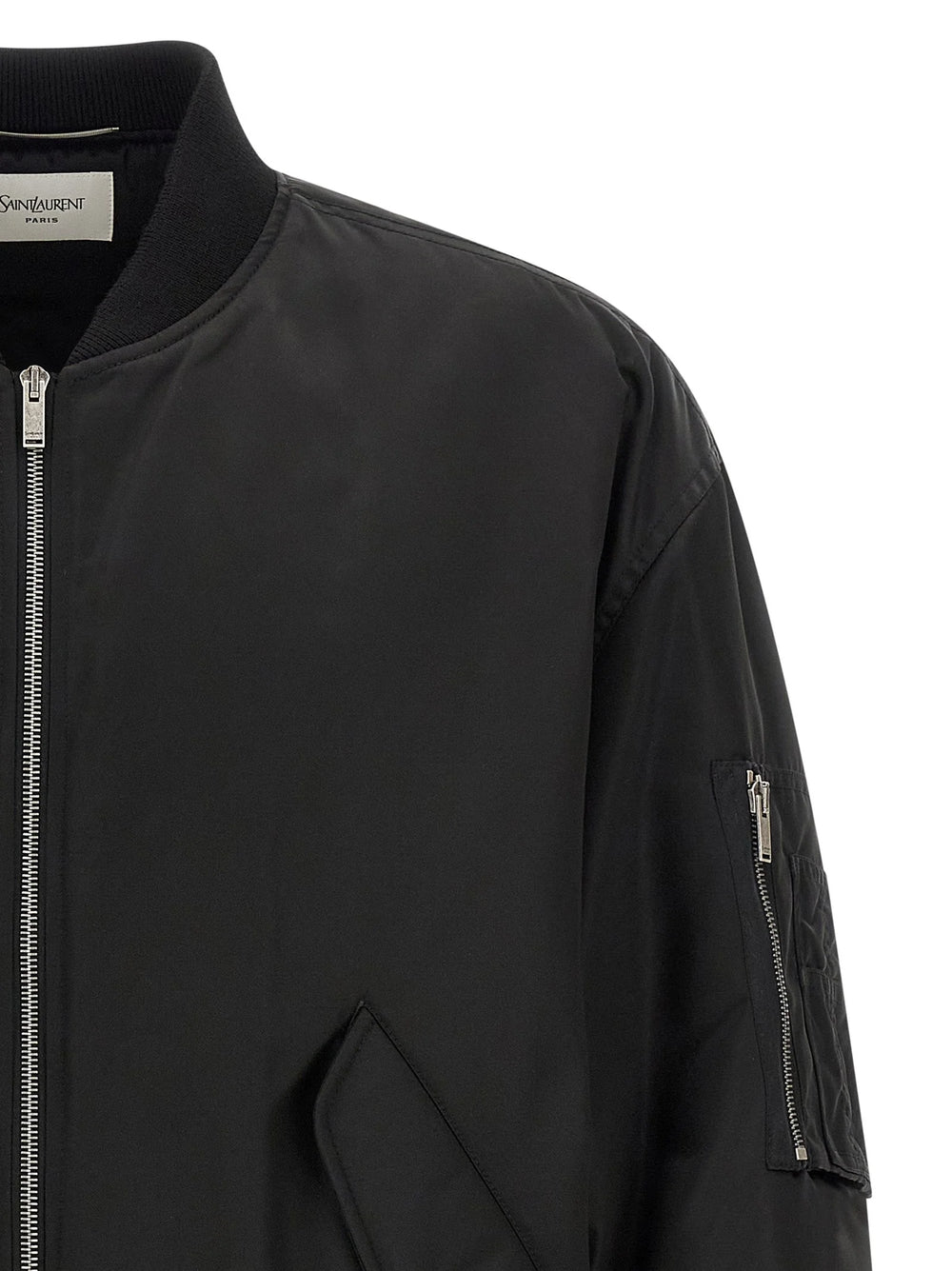 Saint Laurent Black Polyamide Bomber - IT52 | XL