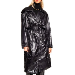 Saint Laurent Black Polyamide Coat - 44