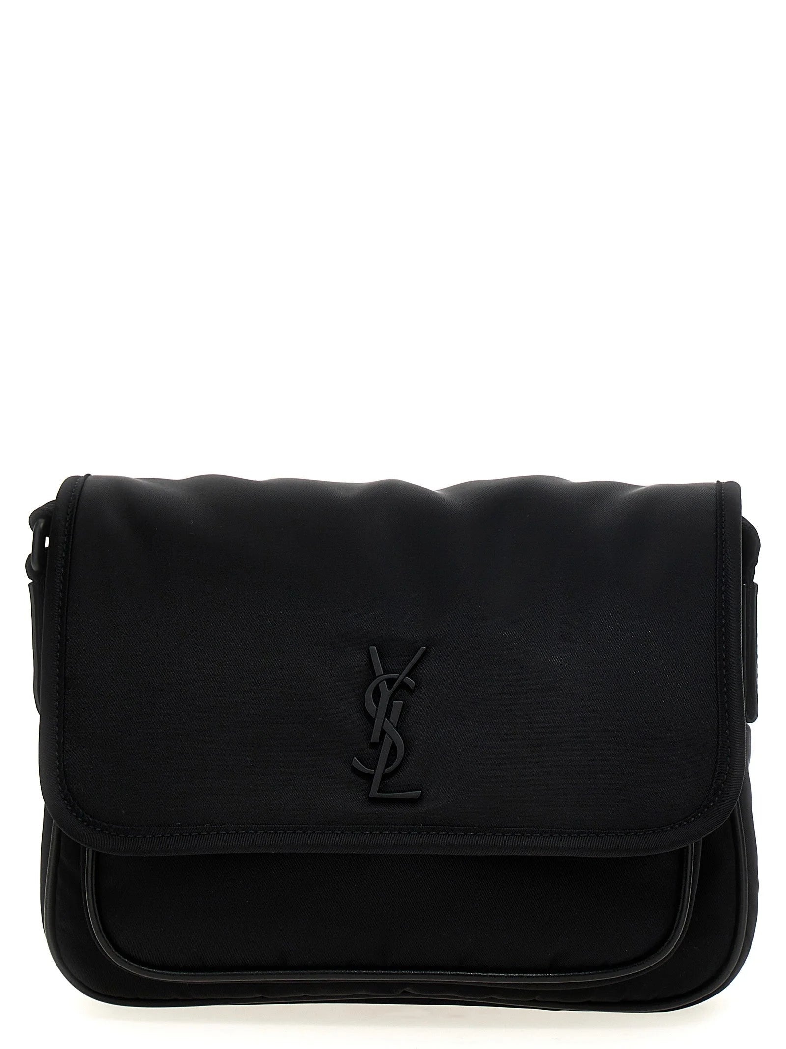 Saint Laurent Black Polyamide Crossbody Bag