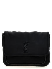 Saint Laurent Black Polyamide Crossbody Bag