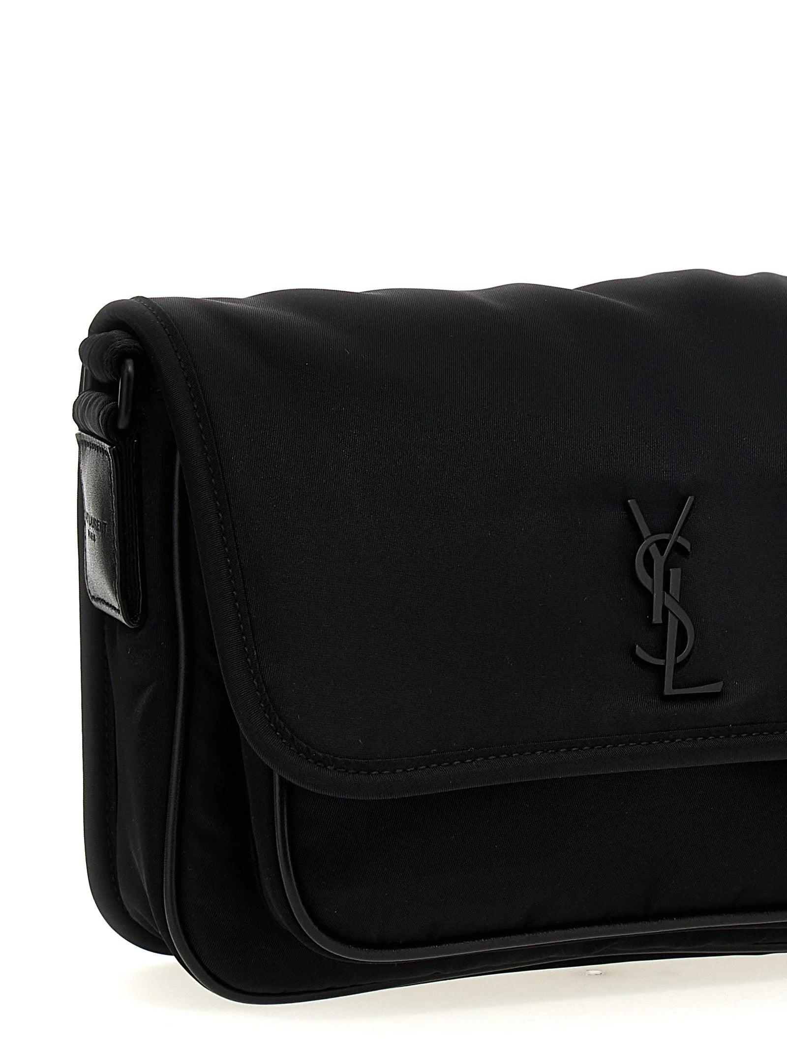 Saint Laurent Black Polyamide Crossbody Bag