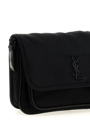 Saint Laurent Black Polyamide Crossbody Bag