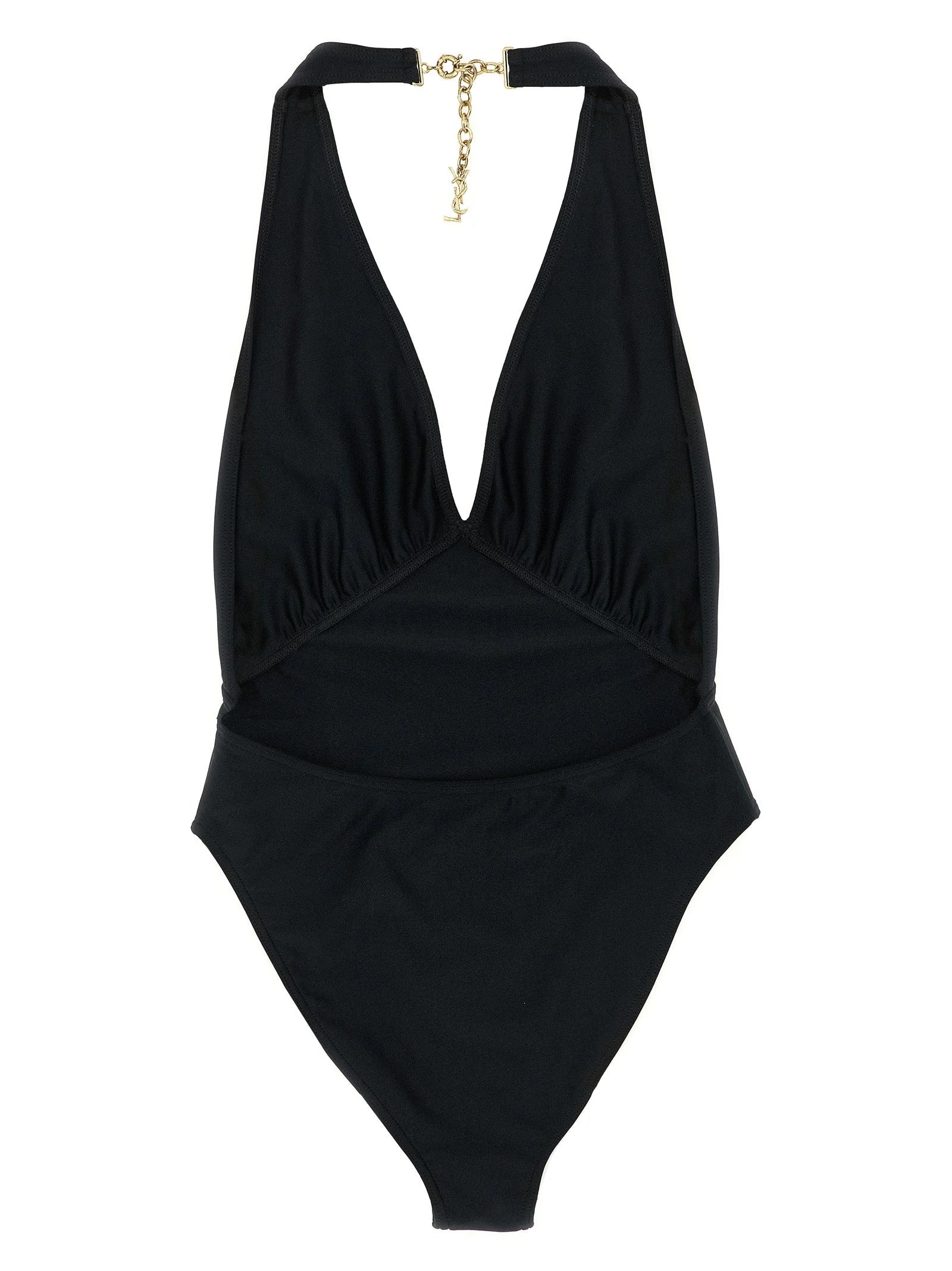Saint Laurent Black Polyamide One-Piece Swimsuit - S