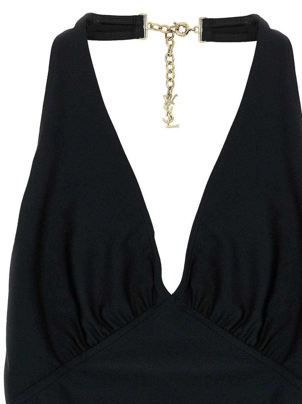Saint Laurent Black Polyamide One-Piece Swimsuit - S