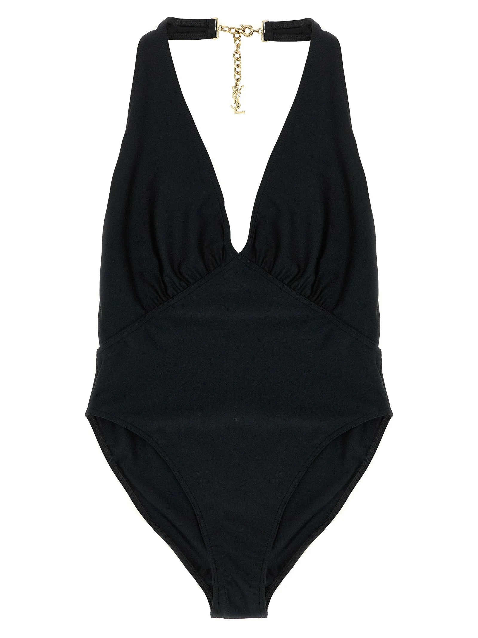 Saint Laurent Black Polyamide One-Piece Swimsuit - S