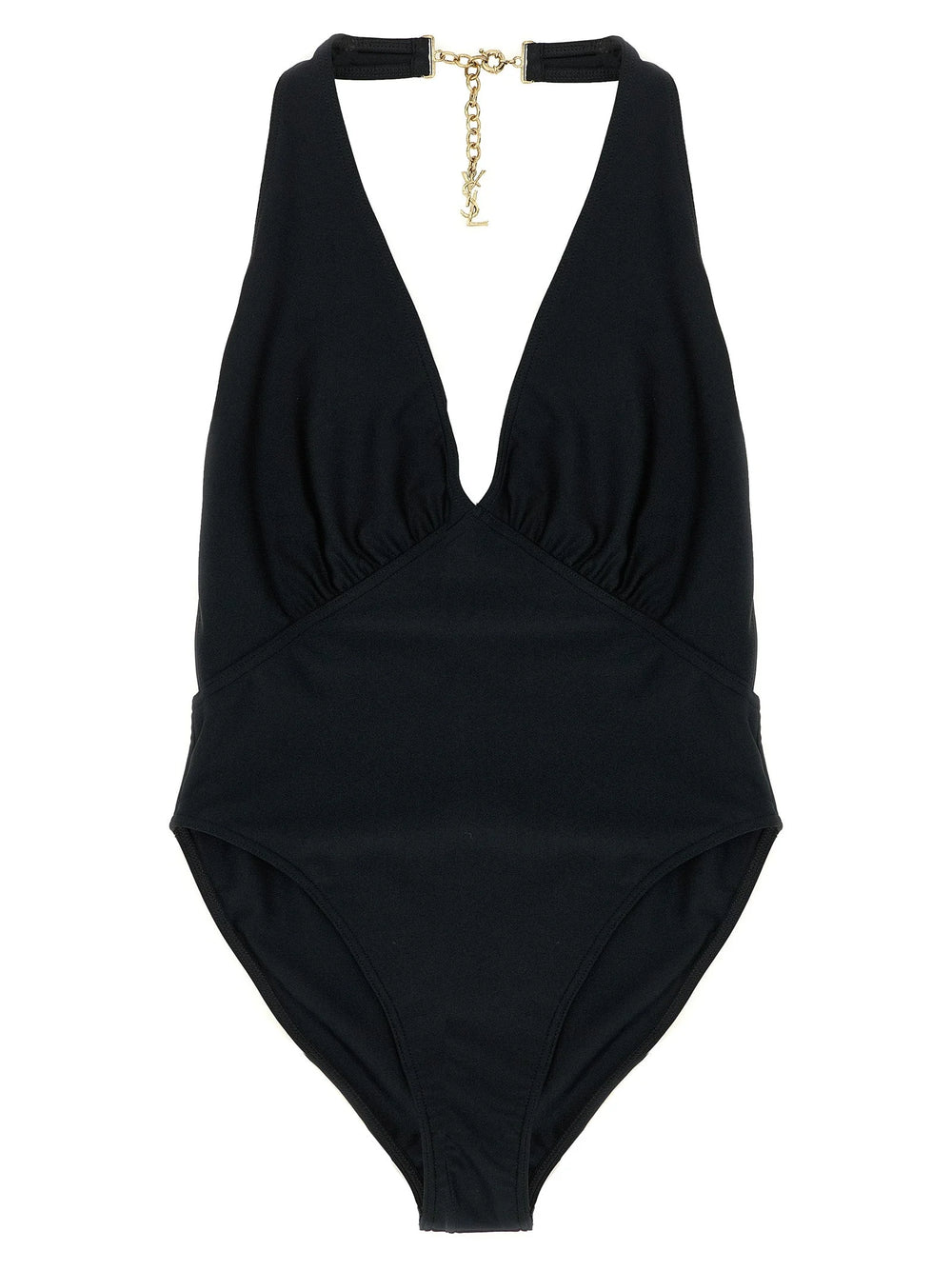 Saint Laurent Black Polyamide One-Piece Swimsuit - S