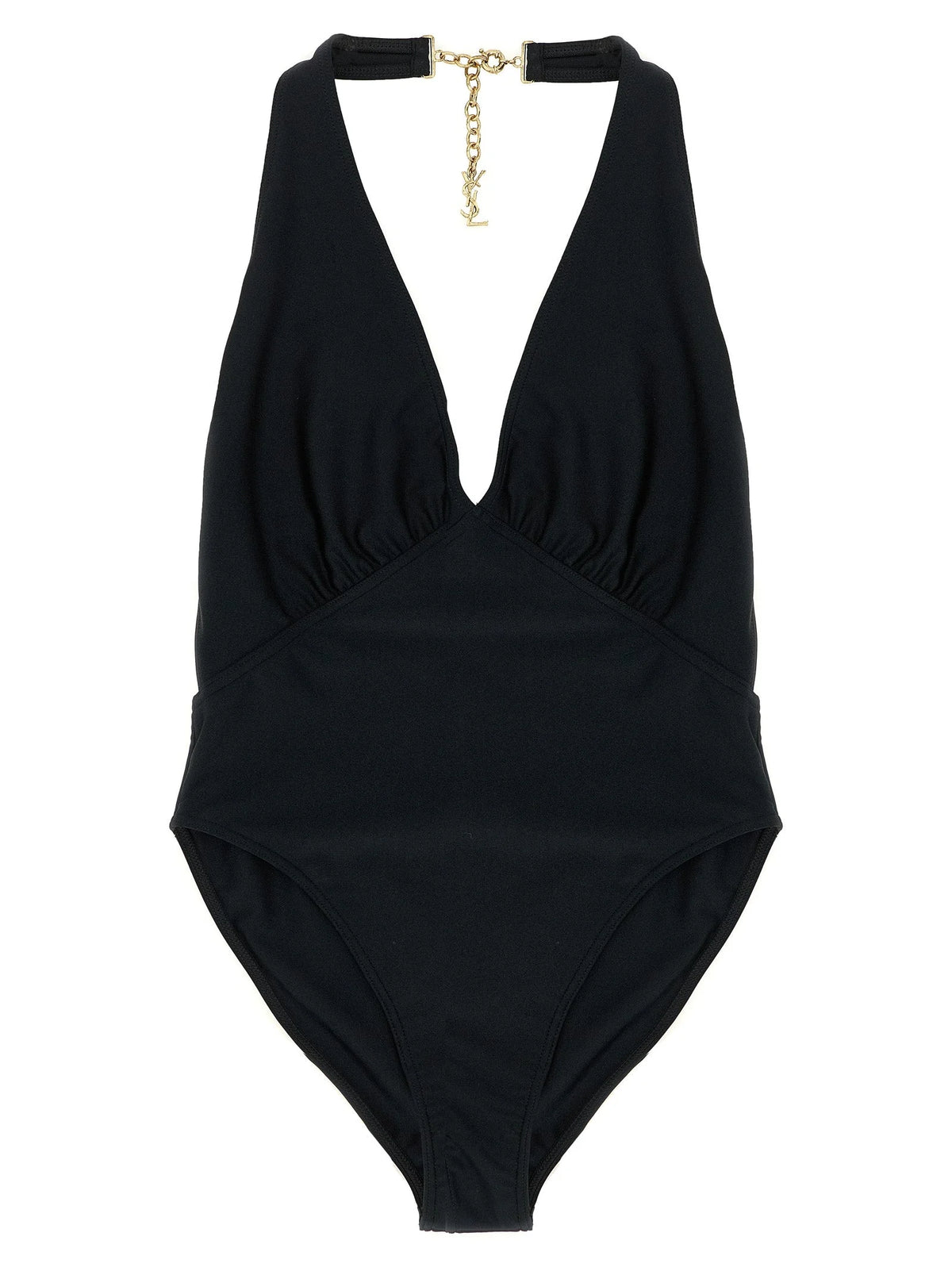 Saint Laurent Black Polyamide One-Piece Swimsuit - S