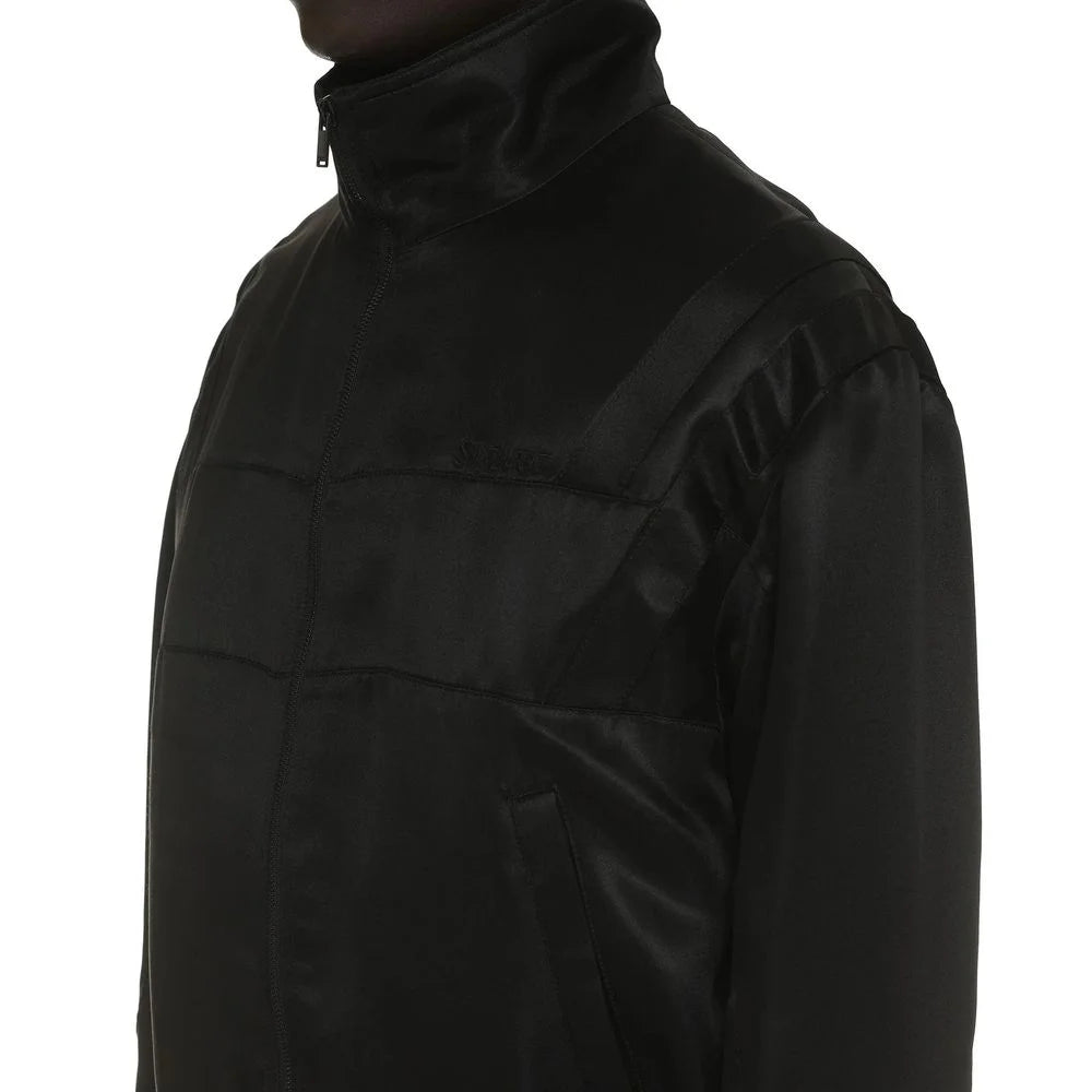 Saint Laurent Black Silk Bomber - IT50 | L