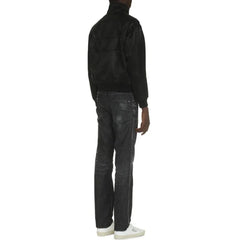 Saint Laurent Black Silk Bomber - IT50 | L