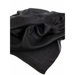 Saint Laurent Black Silk Scarf