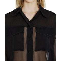Saint Laurent Black Silk Shirt - 44