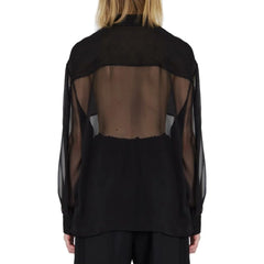 Saint Laurent Black Silk Shirt - 44