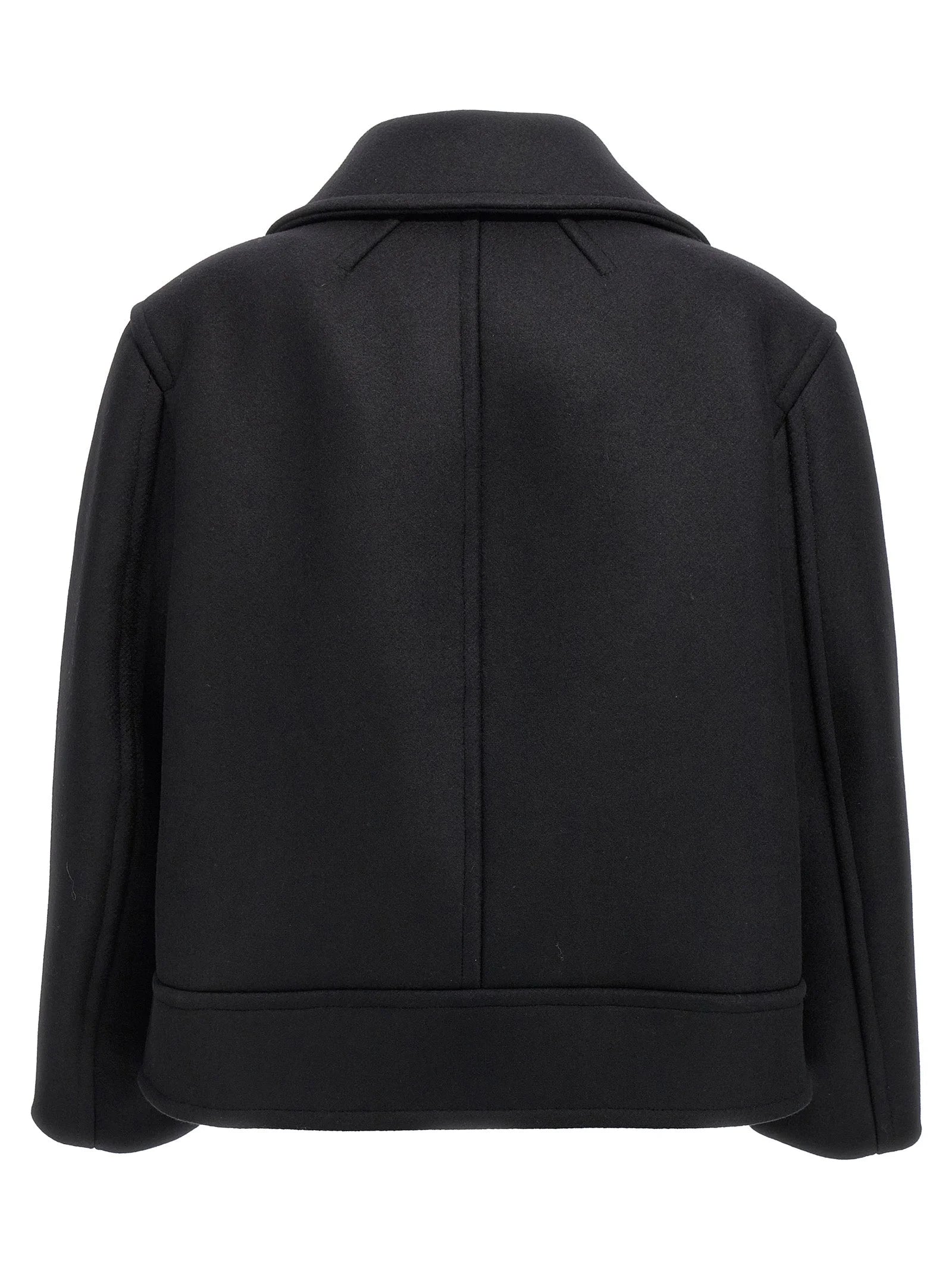 Saint Laurent Black Virgin Wool Coat - 2