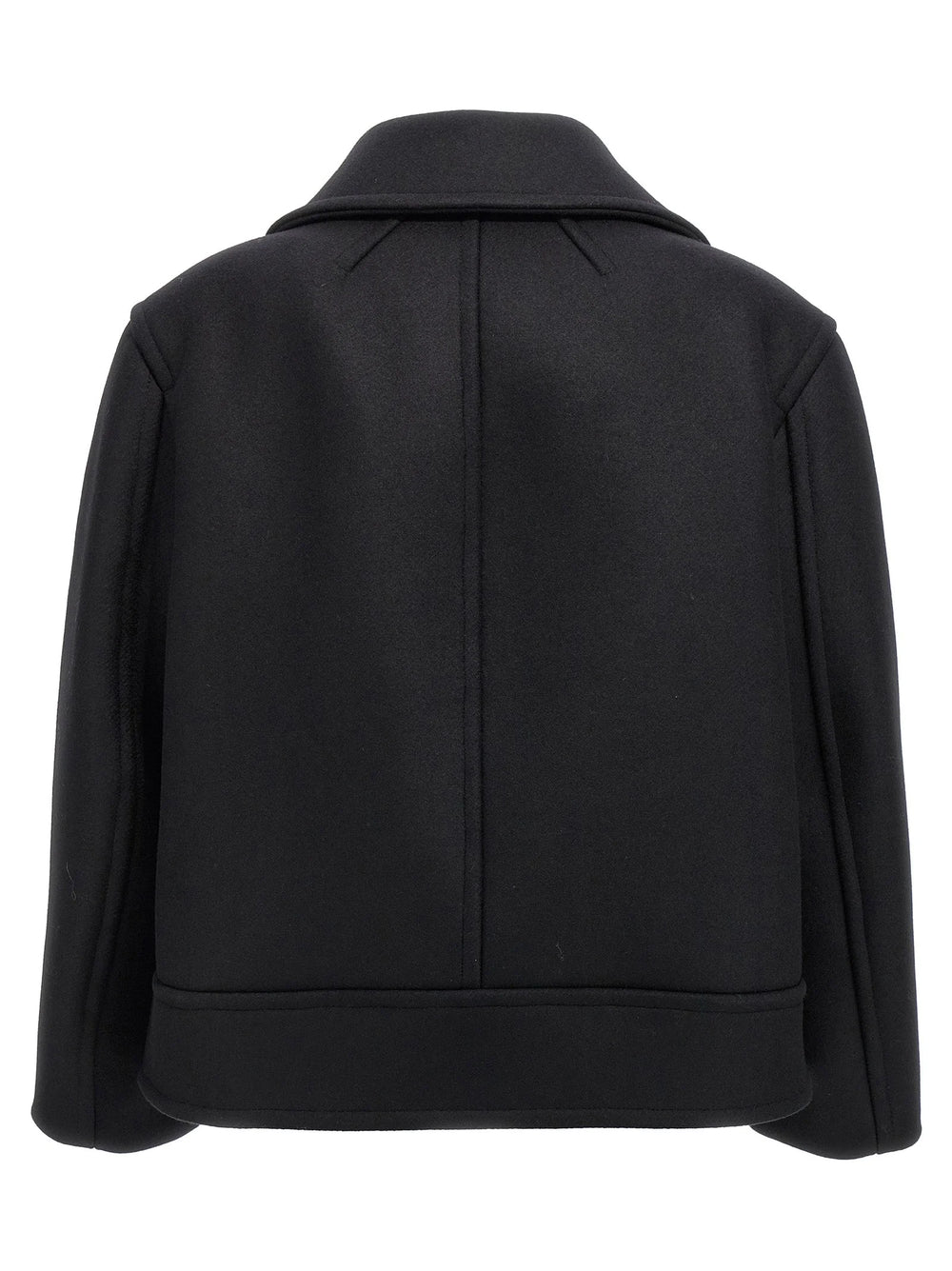 Saint Laurent Black Virgin Wool Coat - 2