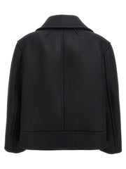 Saint Laurent Black Virgin Wool Coat - 2