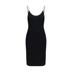 Saint Laurent Black Viscose Cocktail Dress