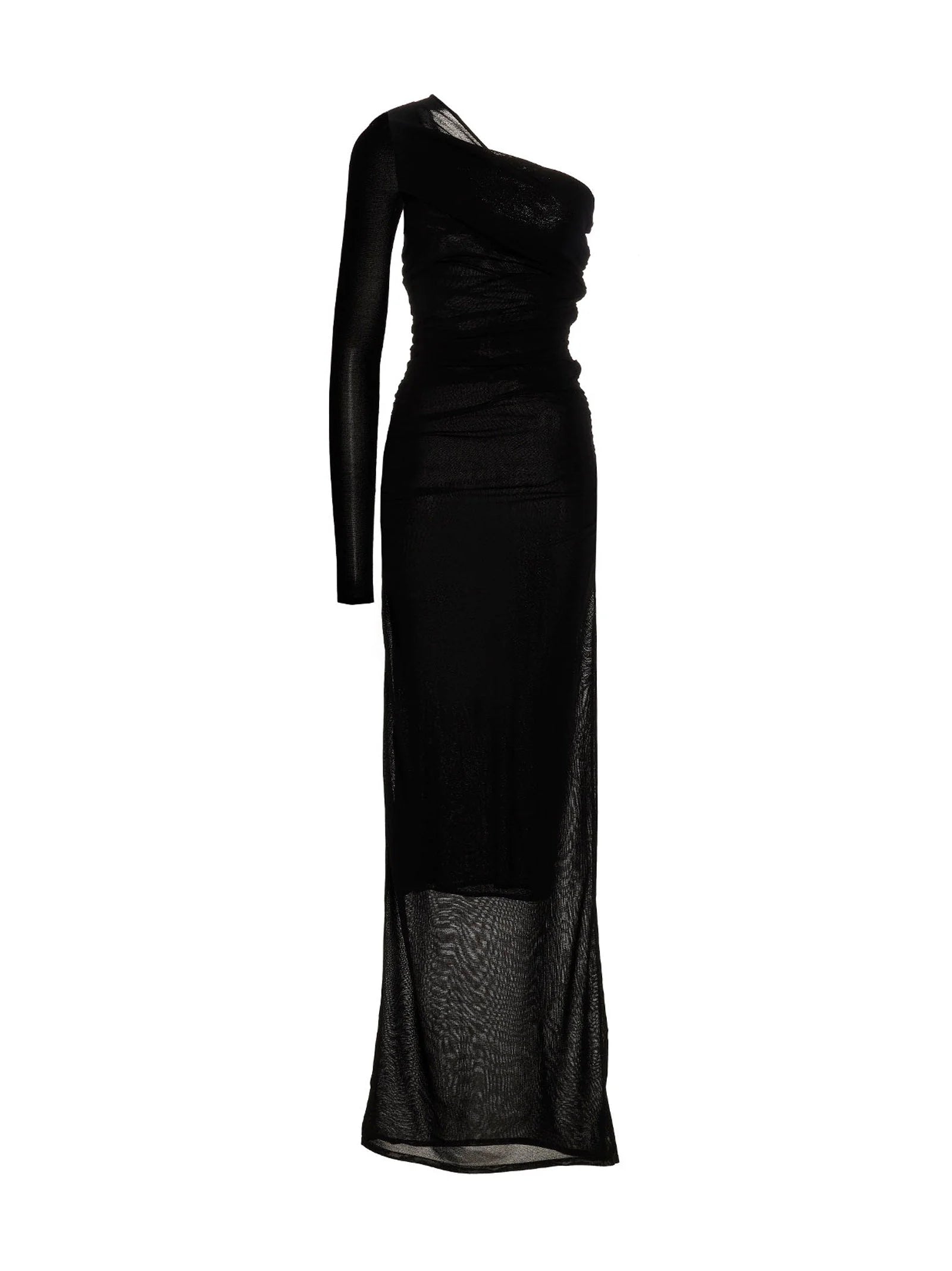 Saint Laurent Black Viscose Long Dress - M
