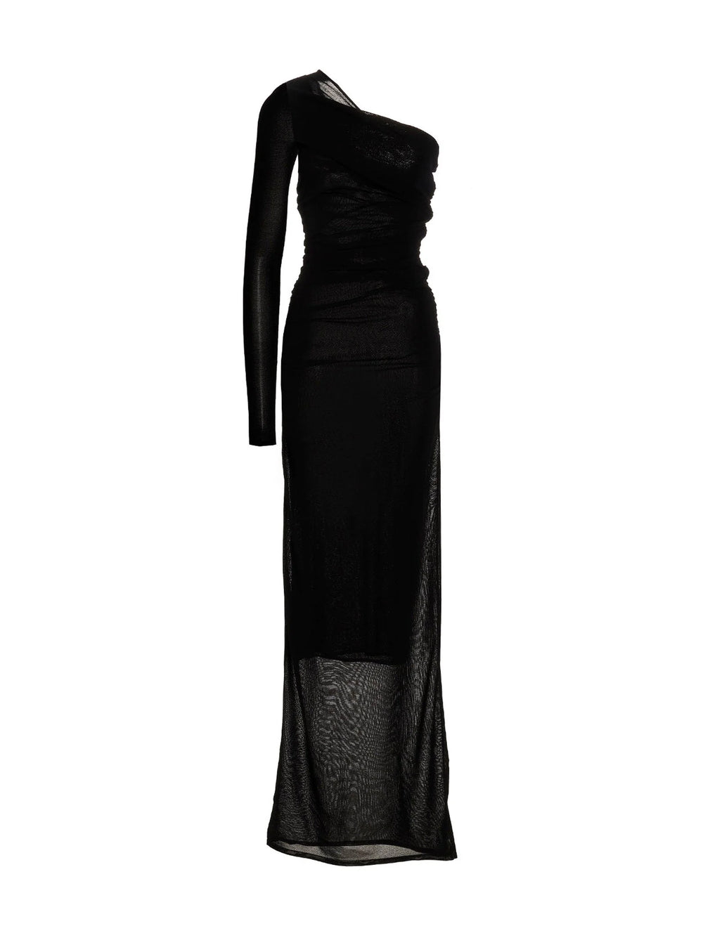 Saint Laurent Black Viscose Long Dress - M