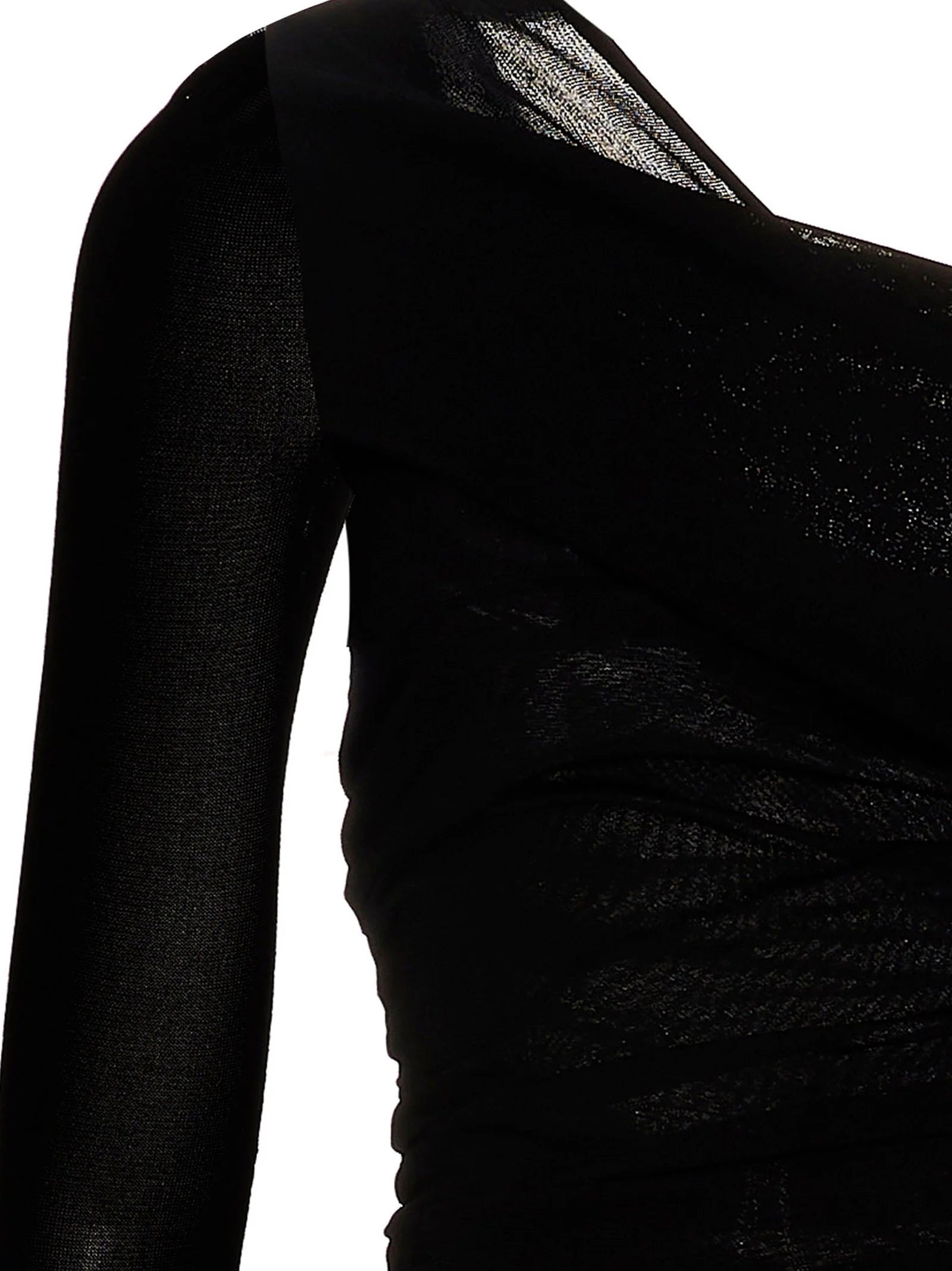 Saint Laurent Black Viscose Long Dress - M