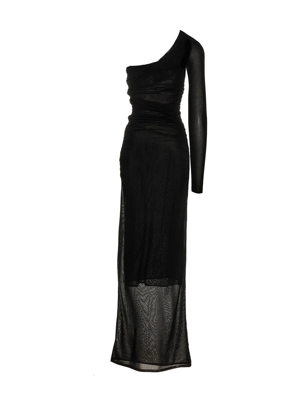 Saint Laurent Black Viscose Long Dress - M