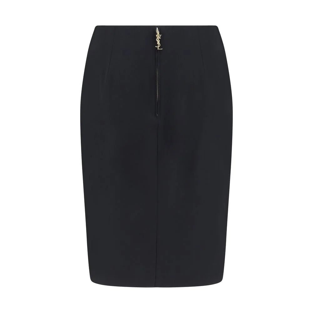 Saint Laurent Black Viscose Skirt - IT38 | S