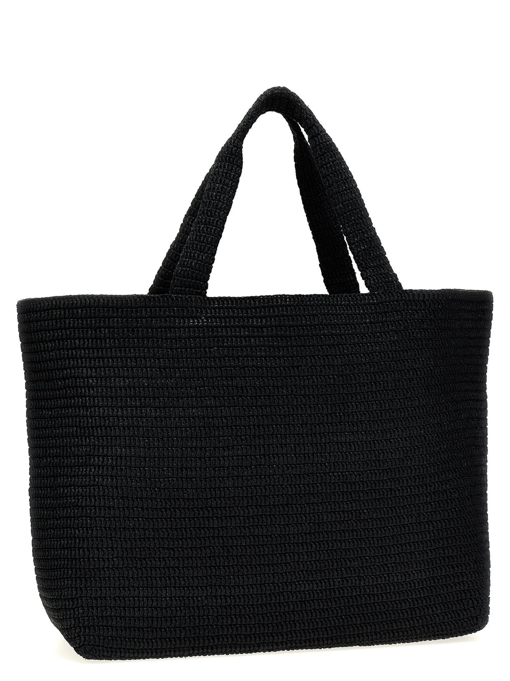 Saint Laurent Black Viscose Tote Bag