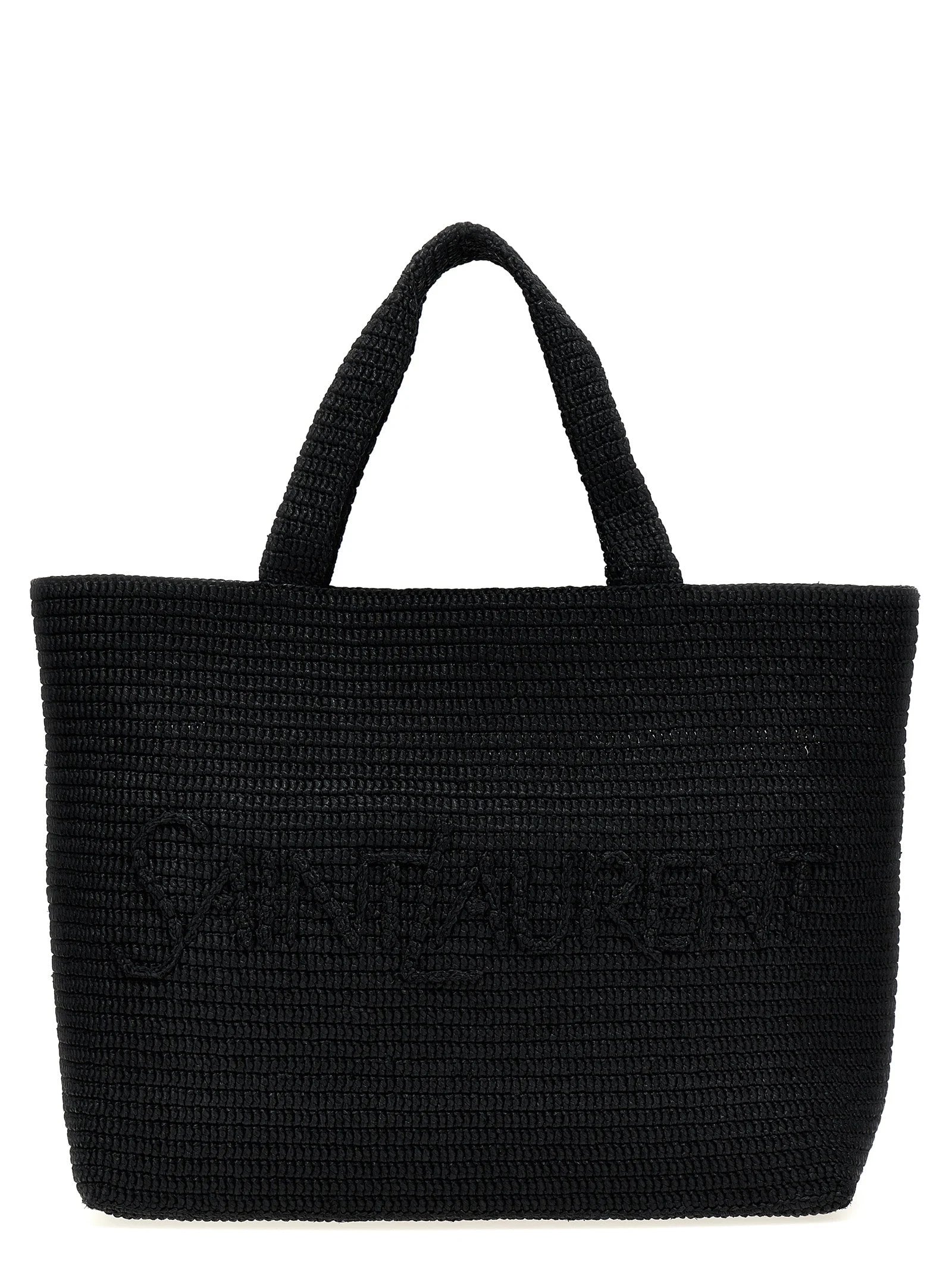 Saint Laurent Black Viscose Tote Bag