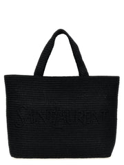 Saint Laurent Black Viscose Tote Bag
