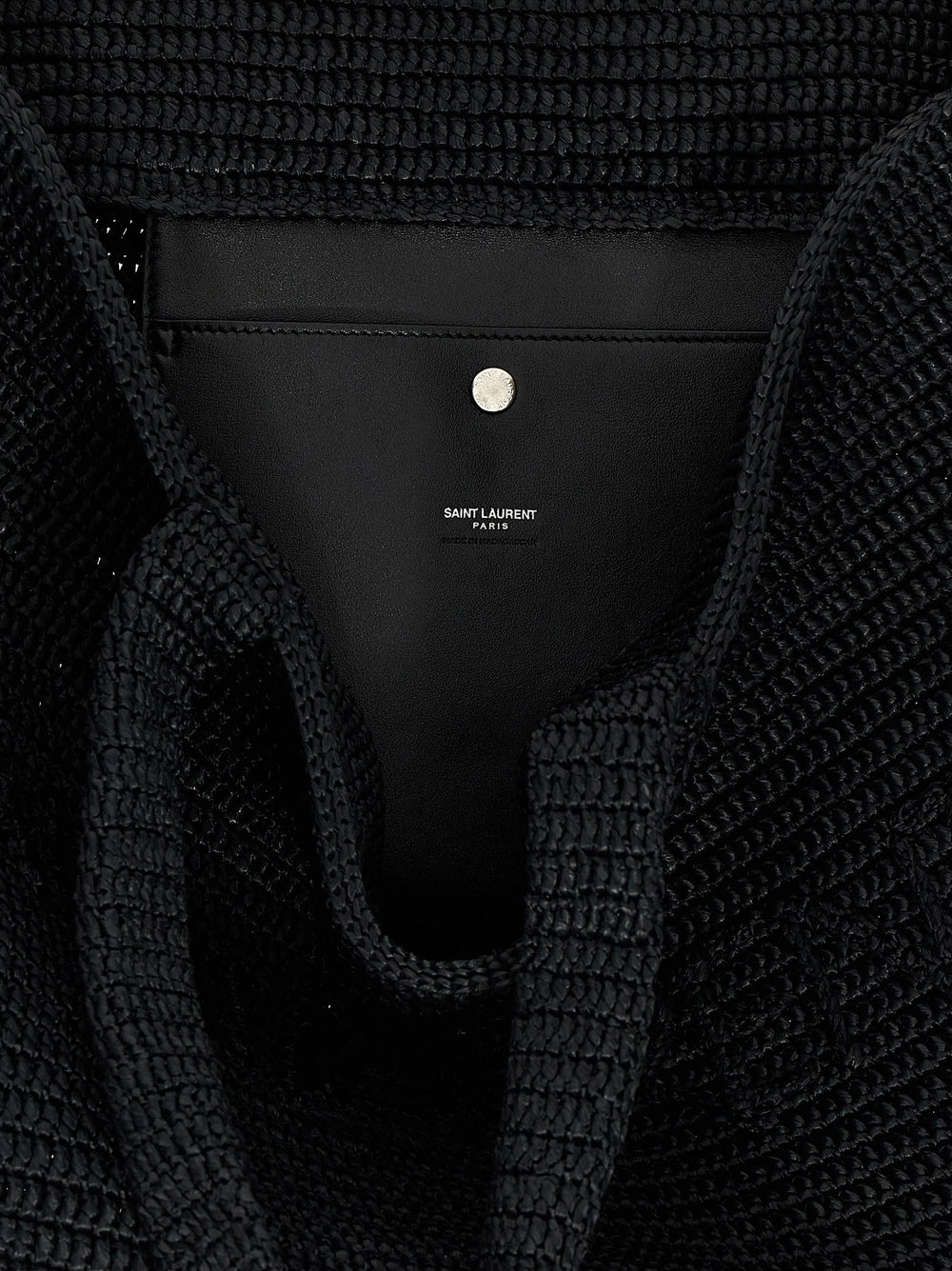 Saint Laurent Black Viscose Tote Bag