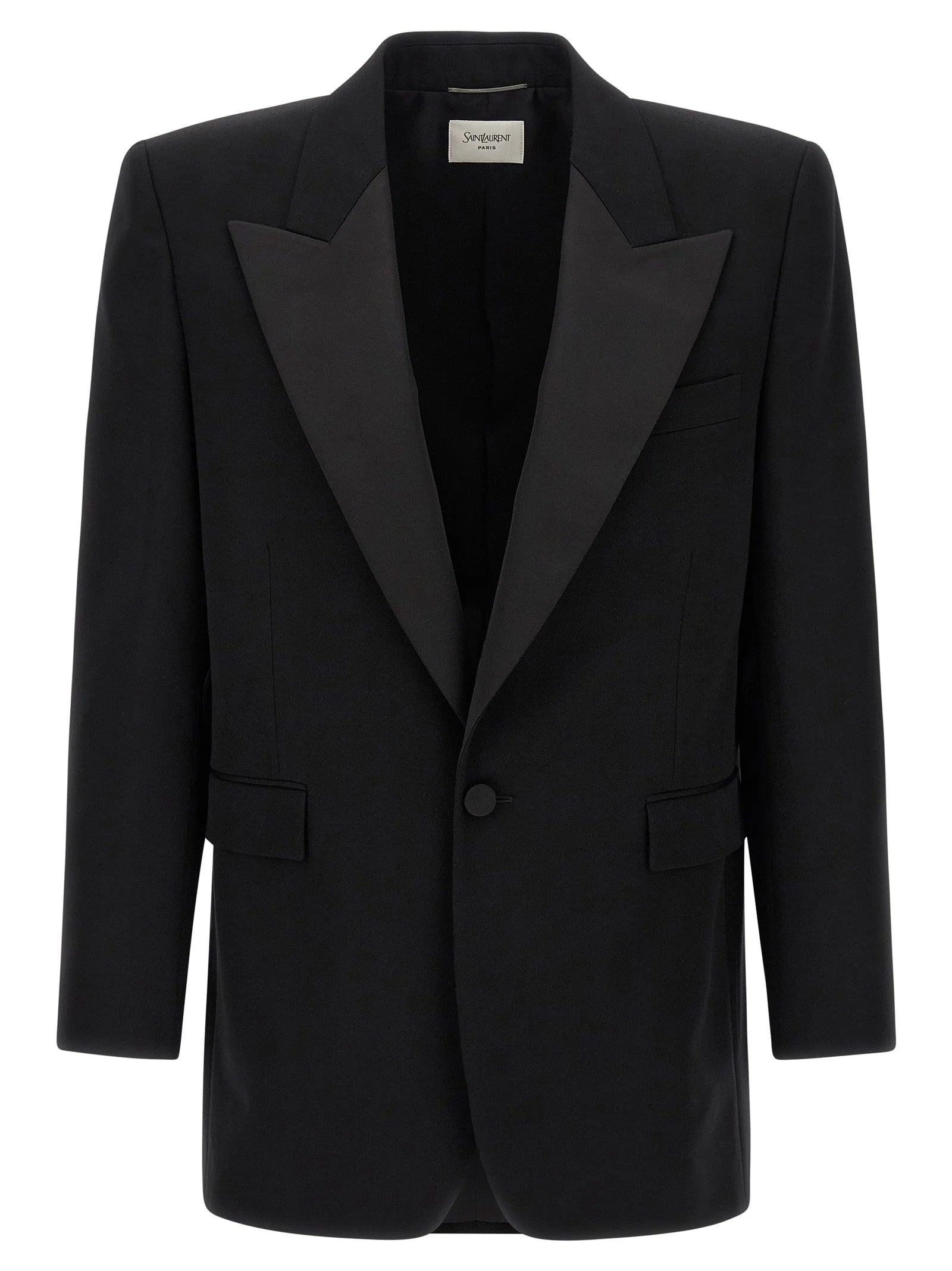 Saint Laurent Black Wool Blazer - IT50 | L