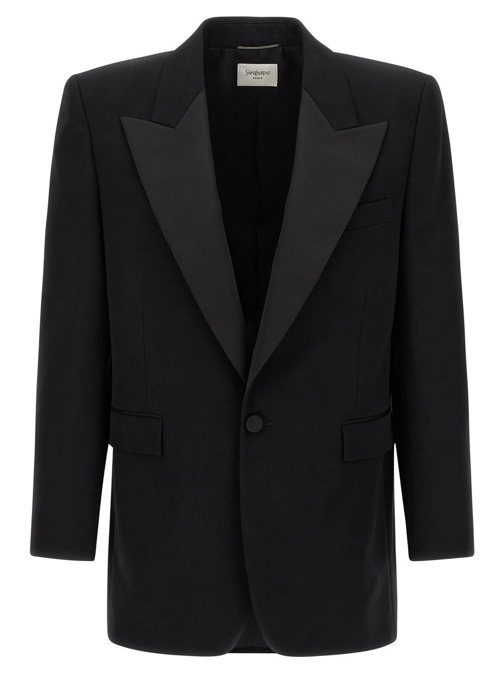 Saint Laurent Black Wool Blazer - IT50 | L
