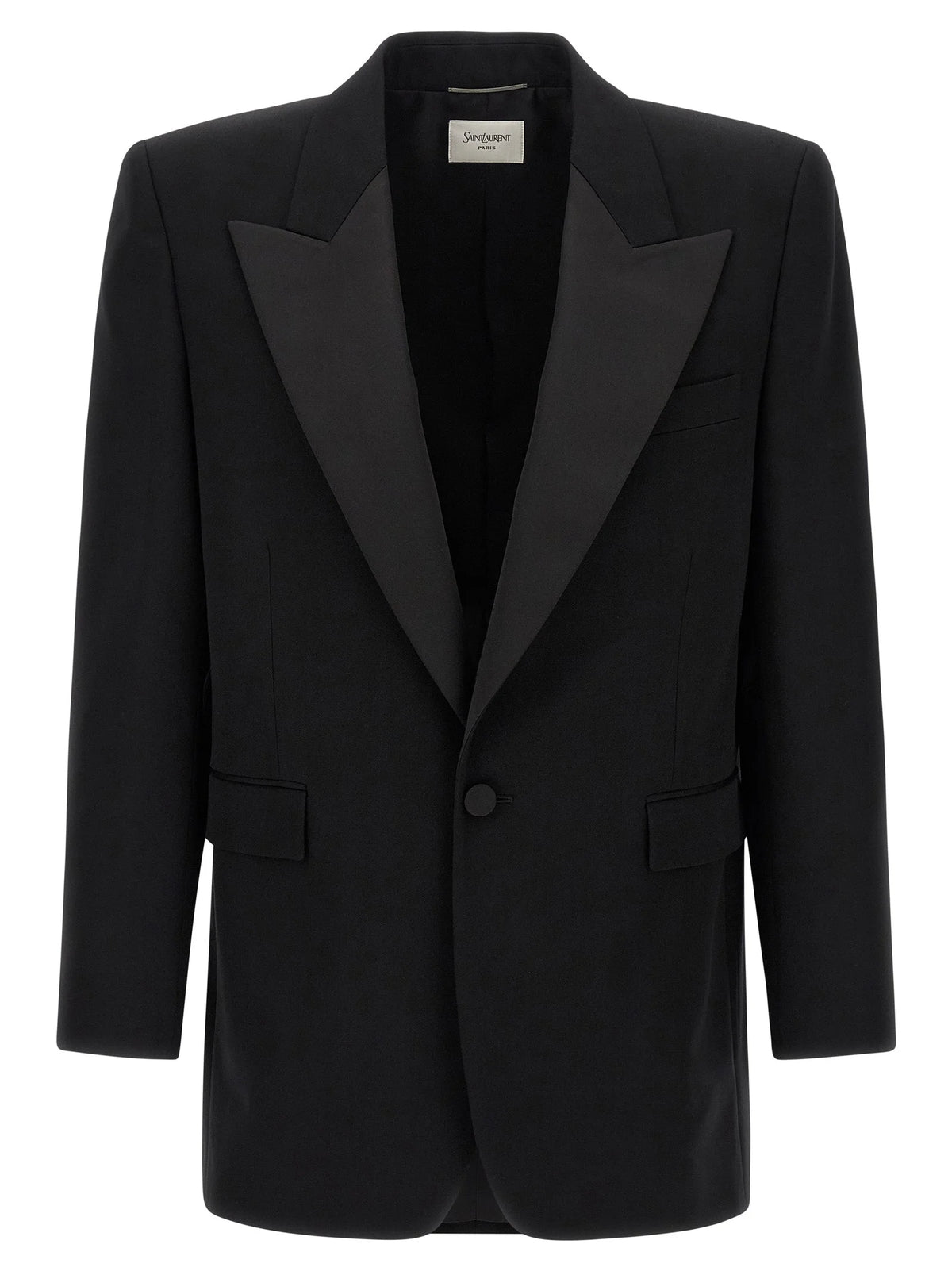 Saint Laurent Black Wool Blazer - IT50 | L