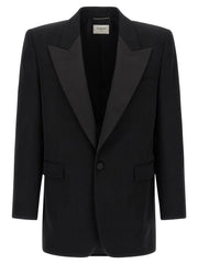 Saint Laurent Black Wool Blazer - IT50 | L