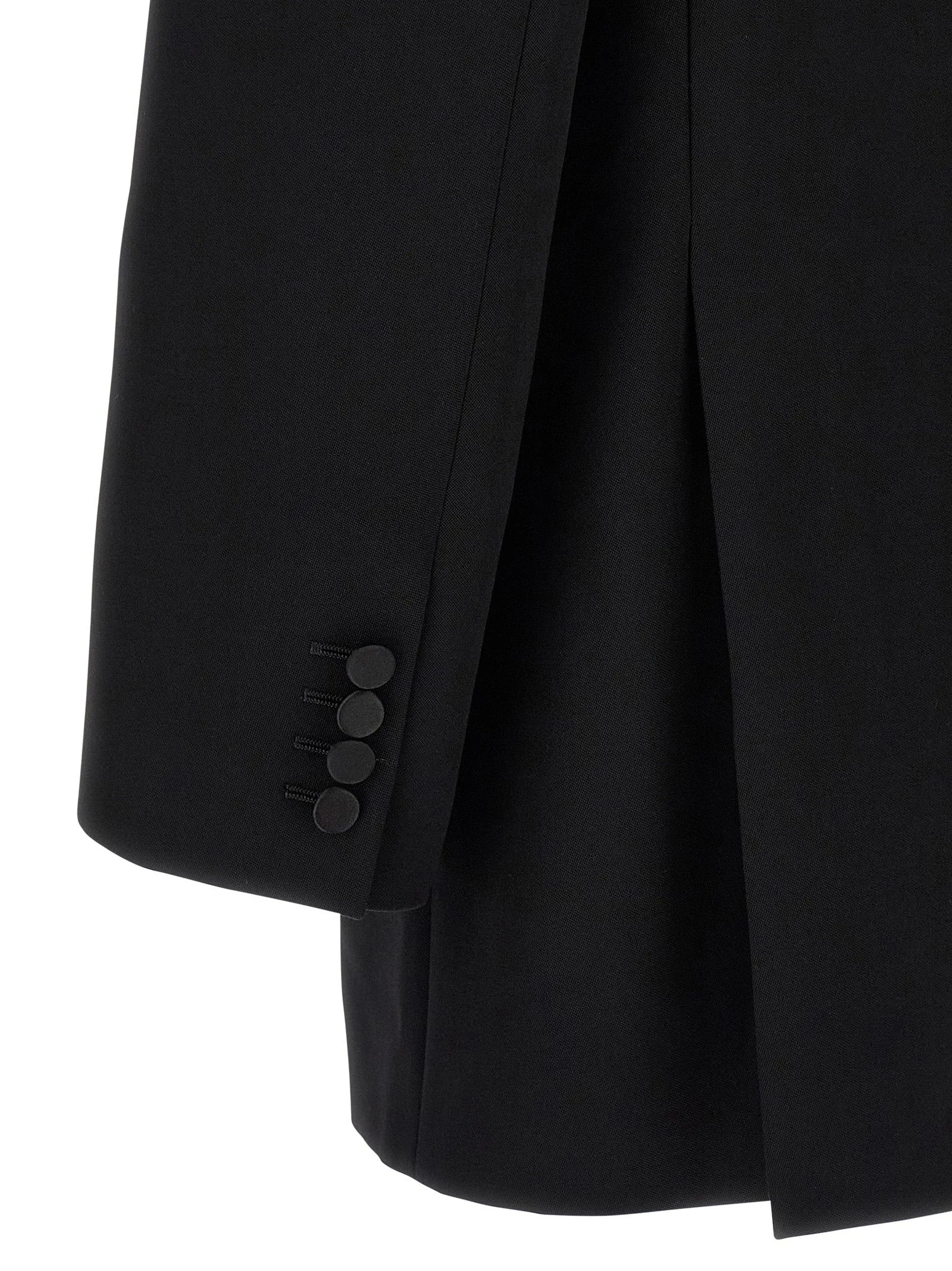 Saint Laurent Black Wool Blazer - IT50 | L