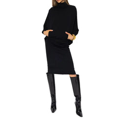 Saint Laurent Black Wool Casual Dress - 42