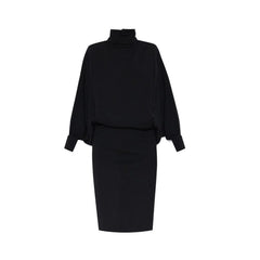Saint Laurent Black Wool Casual Dress - 42