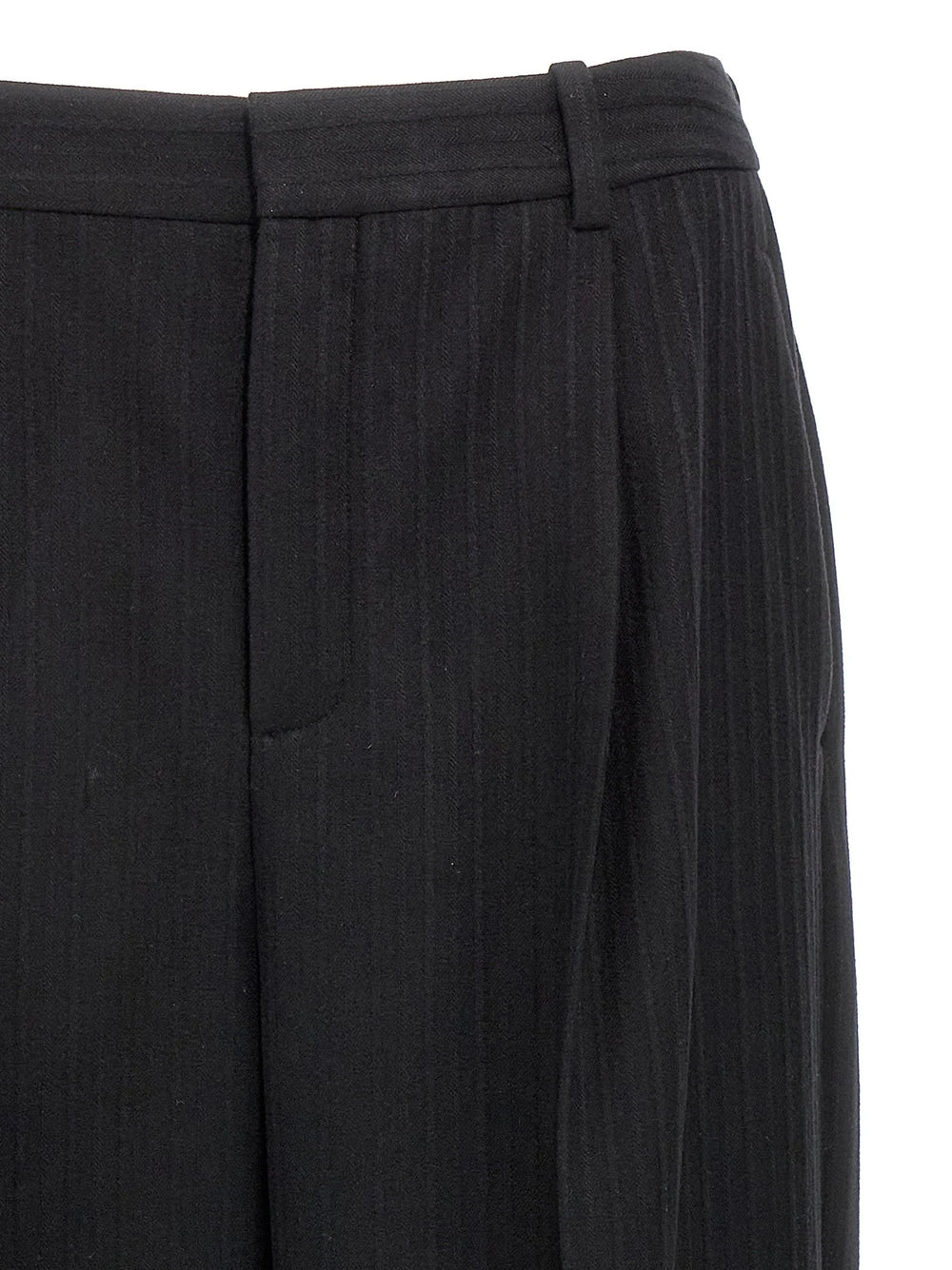 Saint Laurent Black Wool Dress Pants - IT50 | L