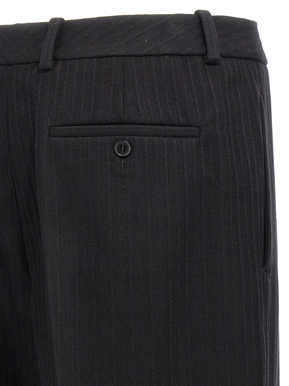 Saint Laurent Black Wool Dress Pants - IT50 | L