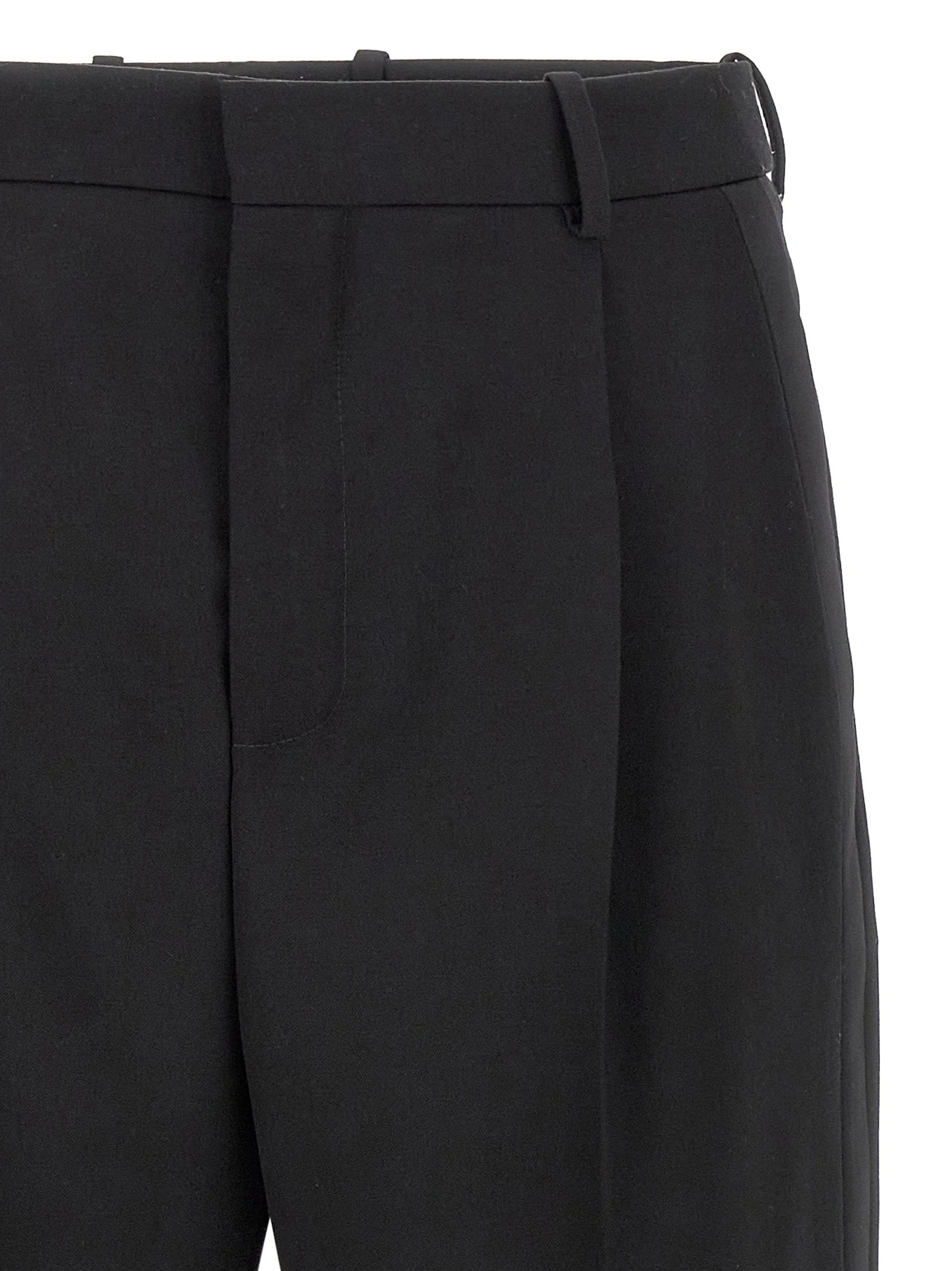 Saint Laurent Black Wool Dress Pants - IT52 | XL