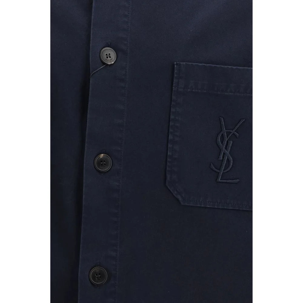 Saint Laurent Blue Cotton Denim Jacket