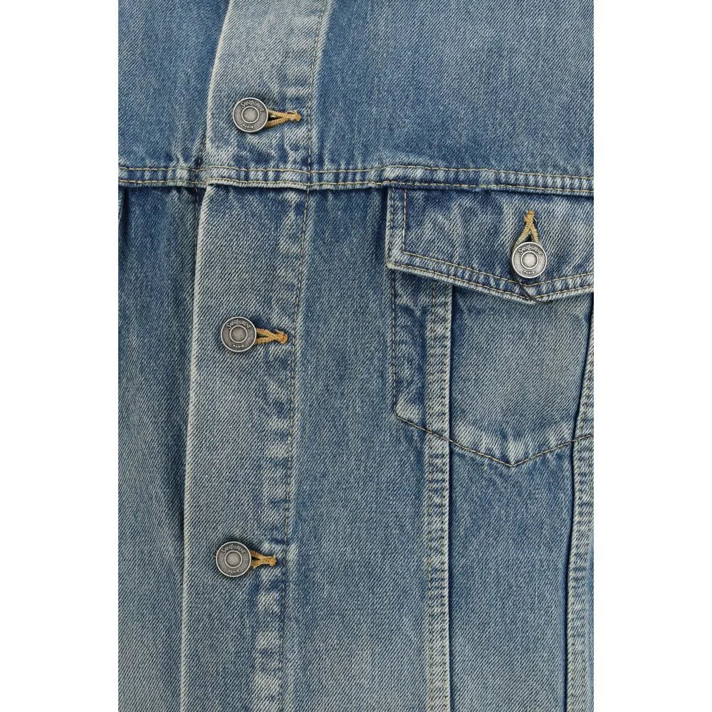 Saint Laurent Blue Cotton Denim Jacket