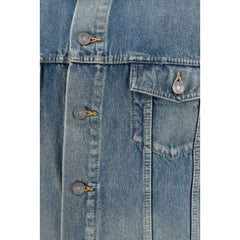 Saint Laurent Blue Cotton Denim Jacket