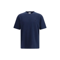 Saint Laurent Blue Cotton T-Shirt